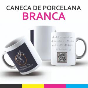 Caneca Branca Porcelana  Branca Sublimação  