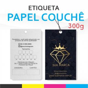 Etiqueta Couchê 300g  4x4 Sem Revestimento Corte Reto 