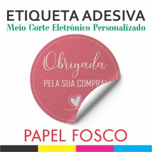 Etiqueta Adesiva Papel Adesivo Fosco Papel 4x0  Recorte eletronico 