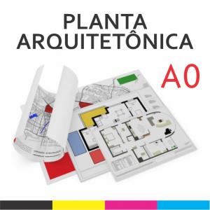 Planta Arquitetônica Monolúcido 75g A0 4x0   