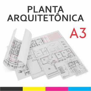 Planta Arquitetônica Monolúcido 75g A3 4x0   